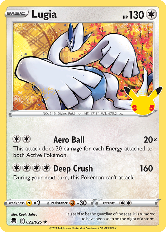 Lugia 022/025 Rare Celebrations