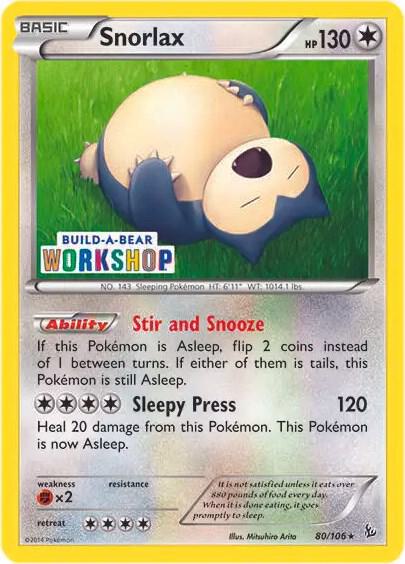 Snorlax - 80/106 (Build-a-Bear Workshop Exclusive) 080/106 Promo Miscellaneous Cards & Products Pokémon card