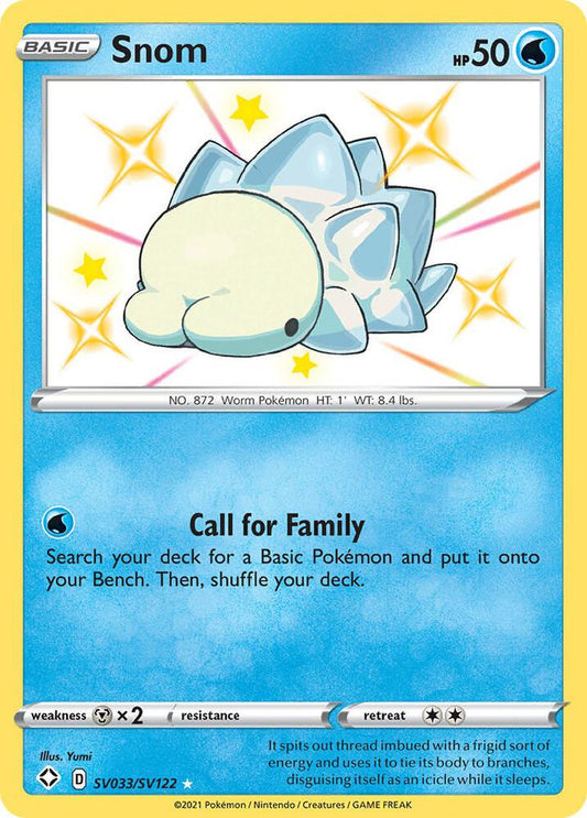 Snom SV033/SV122 Shiny Holo Rare Shiny Vault Pokémon card