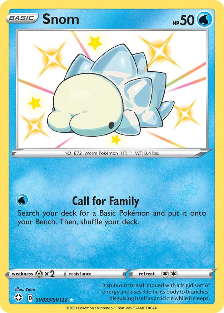 Snom SV033/SV122 Shiny Holo Rare Shiny Vault Pokémon card