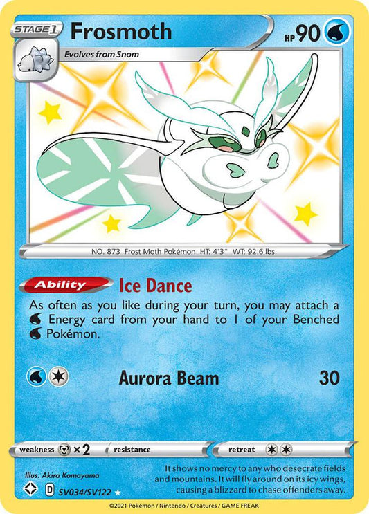 Frosmoth SV034/SV122 Shiny Holo Rare Shiny Vault Pokémon card