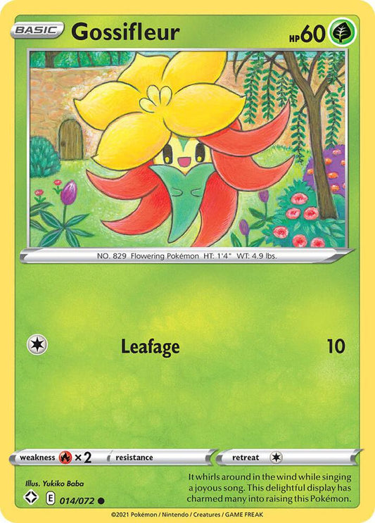 Gossifleur 014/072 Common Shining Fates Pokémon card
