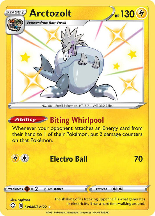 Arctozolt SV046/SV122 Shiny Holo Rare Shiny Vault Pokémon card