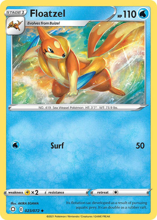 Floatzel 023/072 Uncommon Shining Fates Pokémon card