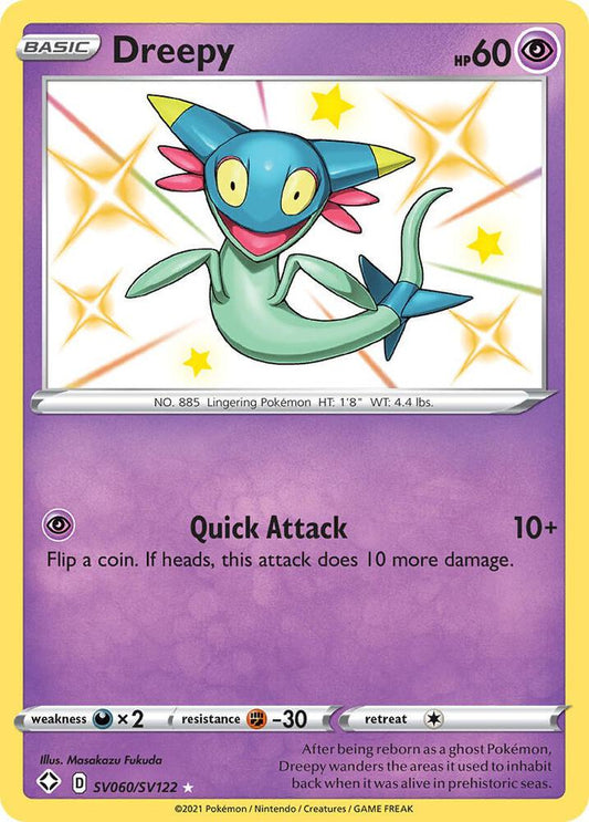 Dreepy SV060/SV122 Shiny Holo Rare Shiny Vault Pokémon card