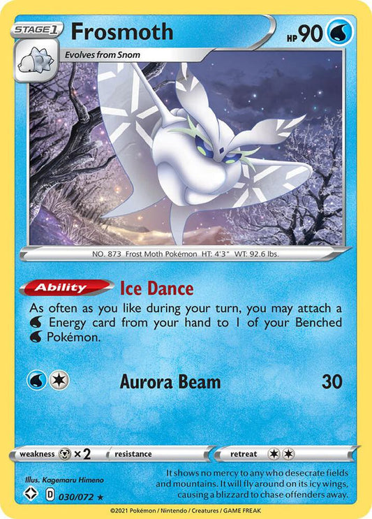 Frosmoth 030/072 Holo Rare Shining Fates Pokémon card