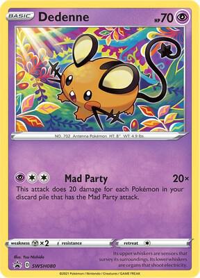 Dedenne - SWSH080 SWSH080 Promo Sword & Shield Promo Cards Pokémon card