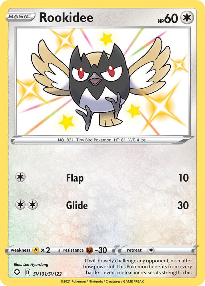 Rookidee - SV101/SV122 Shiny Holo Rare Shining Fates: Shiny Vault