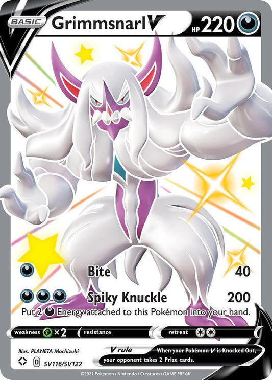 Grimmsnarl V SV116/SV122 Shiny Holo Rare Shiny Vault Pokémon card