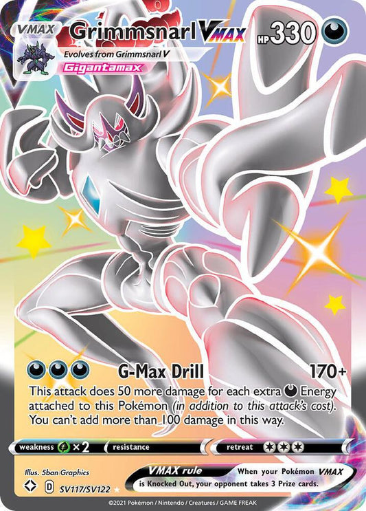 Grimmsnarl VMAX SV117/SV122 Shiny Holo Rare Shiny Vault Pokémon card
