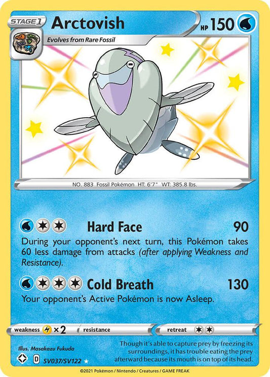 Arctovish SV037/SV122 Shiny Holo Rare Shiny Vault Pokémon card