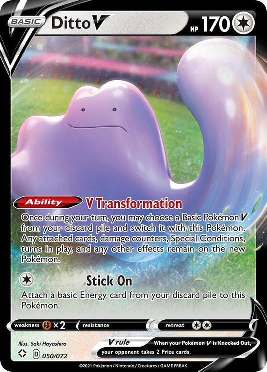 Ditto V 050/072 Ultra Rare Shining Fates Pokémon card