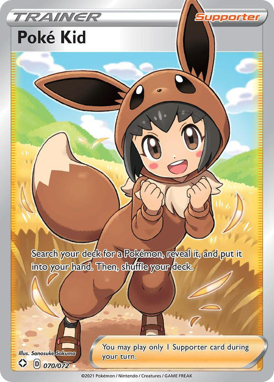 Poke Kid (Full Art) 070/072 Ultra Rare Shining Fates Pokémon card