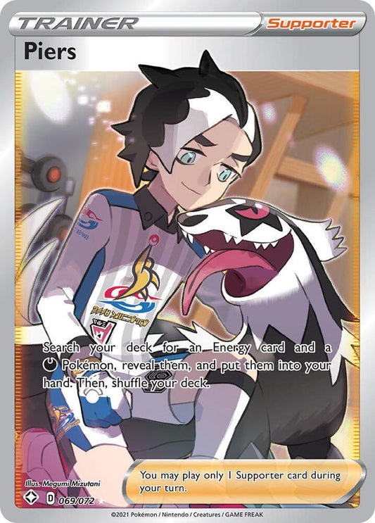 Piers (Full Art) 069/072 Ultra Rare Shining Fates Pokémon card