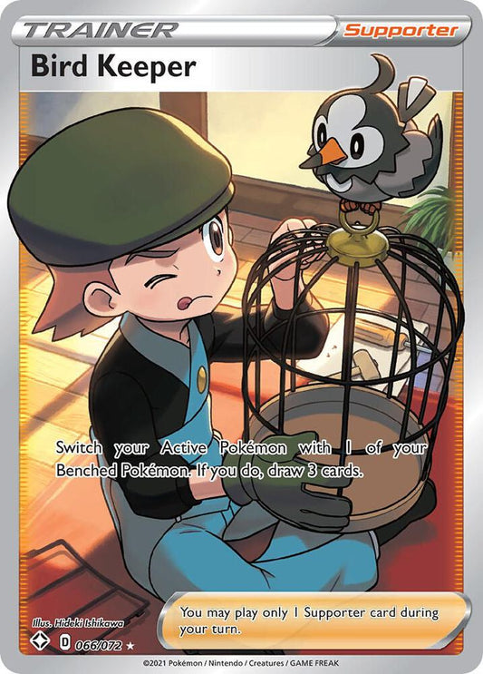 Bird Keeper (Full Art) 066/072 Ultra Rare Shining Fates Pokémon card