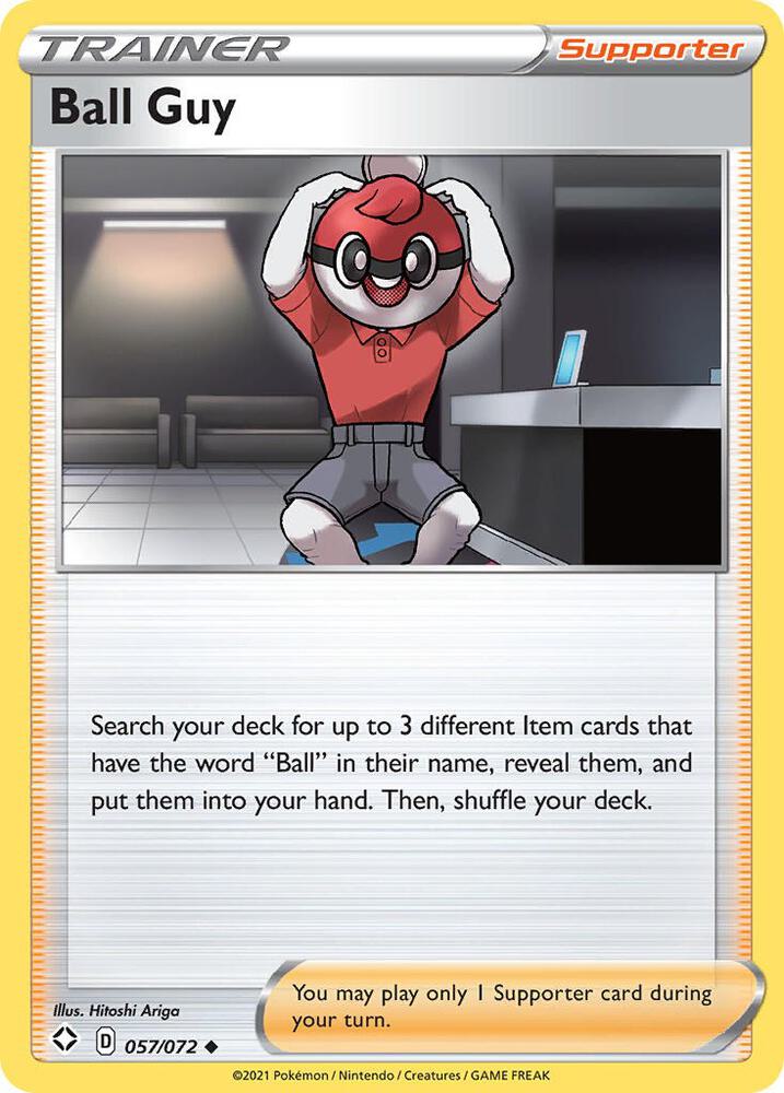 Ball Guy 057/072 Uncommon Shining Fates Pokémon card