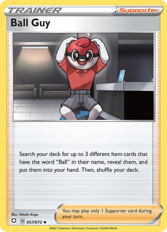 Ball Guy 057/072 Uncommon Shining Fates Pokémon card