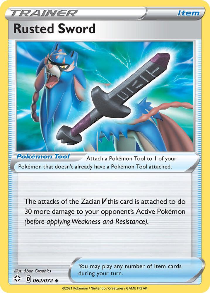 Rusted Sword 062/072 Uncommon Shining Fates Pokémon card