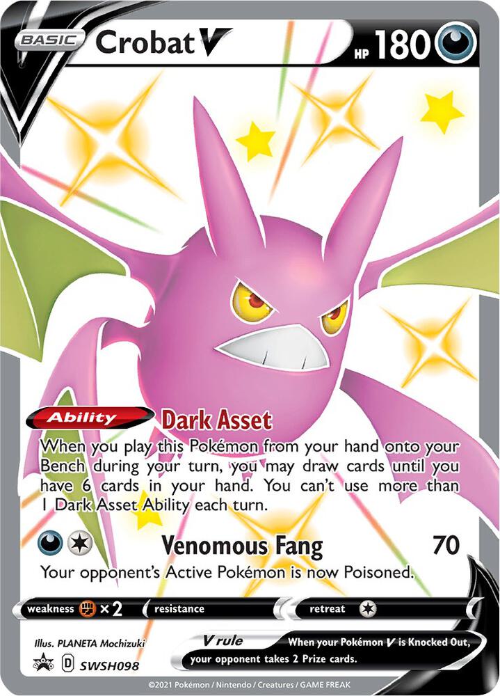 Crobat V - SWSH098 - SWSH098 Promo SWSH: Sword & Shield Promo Cards