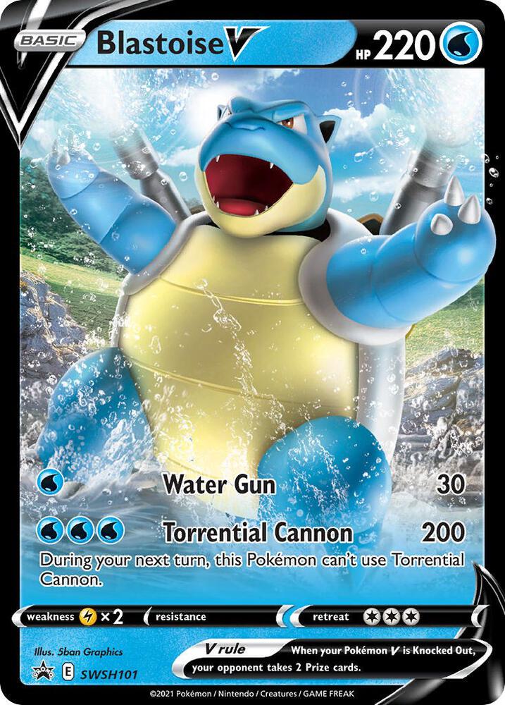 Blastoise V - SWSH101 - SWSH101 Promo SWSH: Sword & Shield Promo Cards