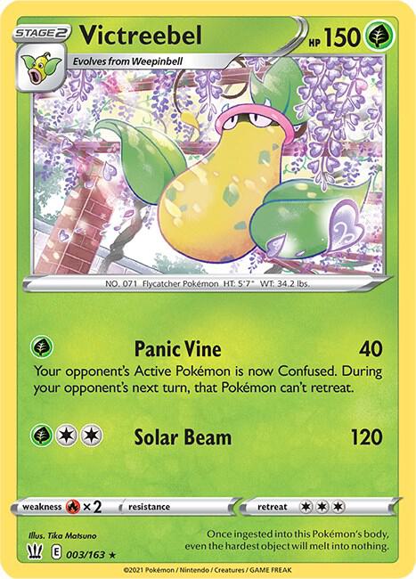 Victreebel 003/163 Rare Battle Styles Pokémon card