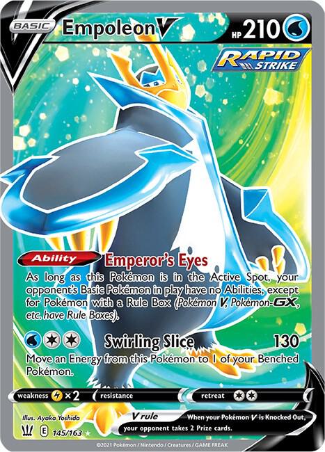 Empoleon V (Full Art) 145/163 Ultra Rare Battle Styles Pokémon card