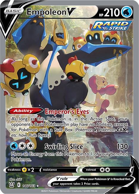 Empoleon V (Alternate Full Art) - 146/163 Ultra Rare SWSH05: Battle Styles