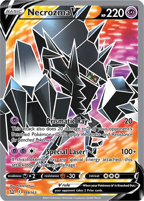 Necrozma V (Full Art) 149/163 Ultra Rare Battle Styles Pokémon card