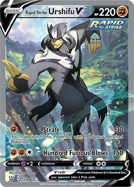 Rapid Strike Urshifu V (Alternate Full Art) 153/163 Ultra Rare Battle Styles Pokémon card
