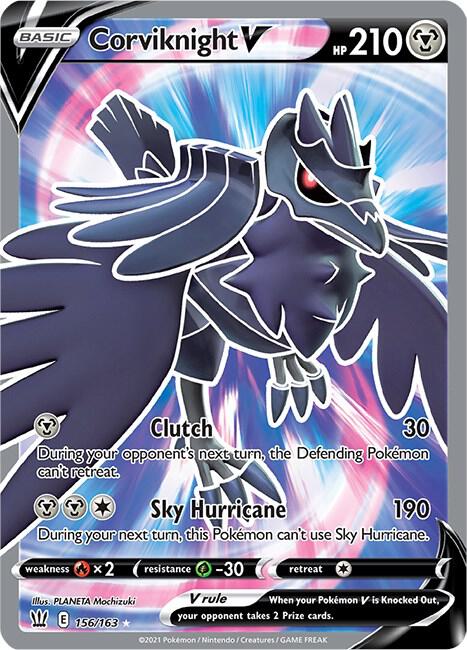 Corviknight V (Full Art) 156/163 Ultra Rare Battle Styles Pokémon card