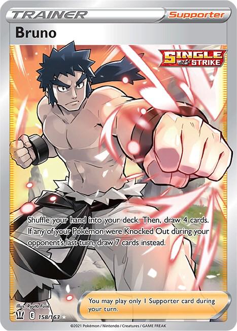 Bruno (Full Art) 158/163 Ultra Rare Battle Styles Pokémon card