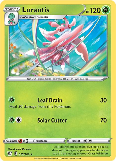 Lurantis 015/163 Rare Battle Styles Pokémon card