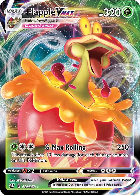 Flapple VMAX 019/163 Ultra Rare Battle Styles Pokémon card