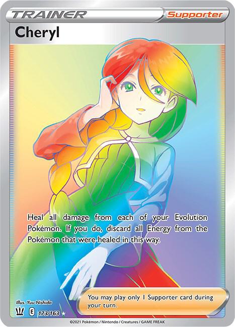 Cheryl (Secret) 173/163 Secret Rare Battle Styles Pokémon card
