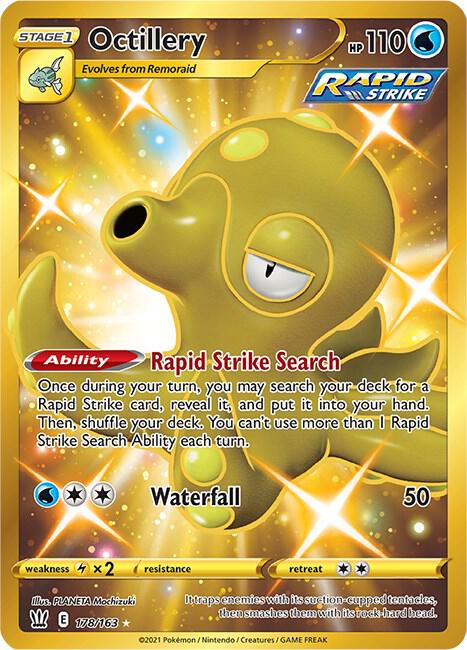 Octillery (Secret) 178/163 Secret Rare Battle Styles Pokémon card