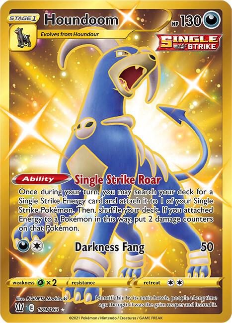 Houndoom (Secret) 179/163 Secret Rare Battle Styles Pokémon card