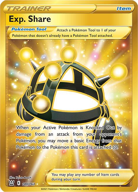 Exp. Share (Secret) 180/163 Secret Rare Battle Styles Pokémon card