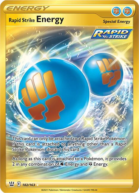 Rapid Strike Energy (Secret) - 182/163 Secret Rare SWSH05: Battle Styles
