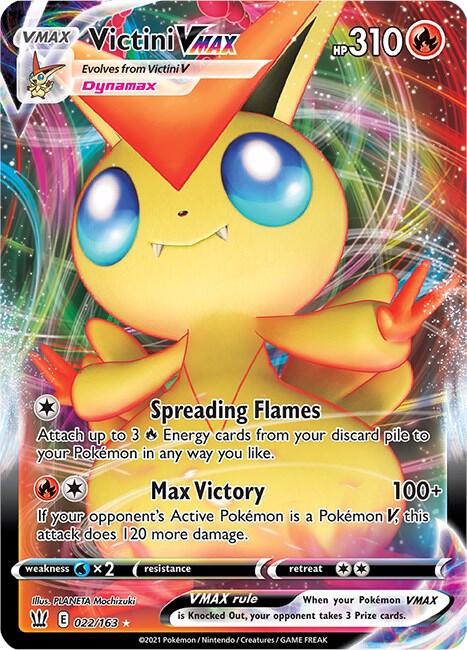 Victini VMAX 022/163 Ultra Rare Battle Styles Pokémon card