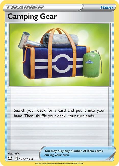 Camping Gear 122/163 Uncommon Battle Styles Pokémon card