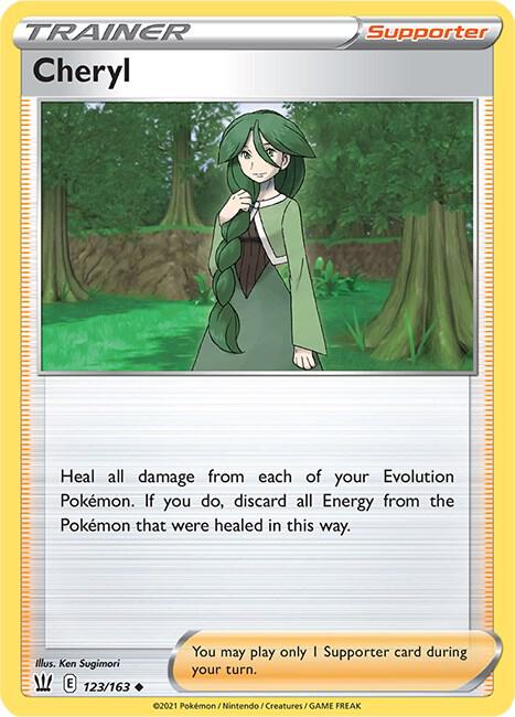 Cheryl 123/163 Uncommon Battle Styles Pokémon card