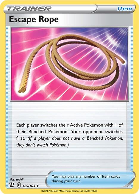 Escape Rope 125/163 Uncommon Battle Styles Pokémon card