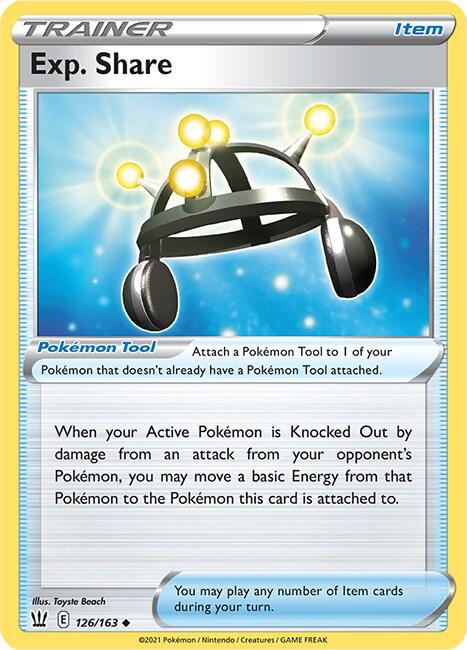 Exp. Share 126/163 Uncommon Battle Styles Pokémon card