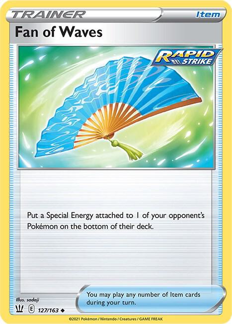 Fan of Waves 127/163 Uncommon Battle Styles Pokémon card
