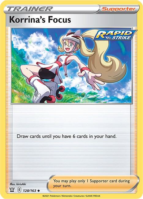Korrina's Focus 128/163 Uncommon Battle Styles Pokémon card