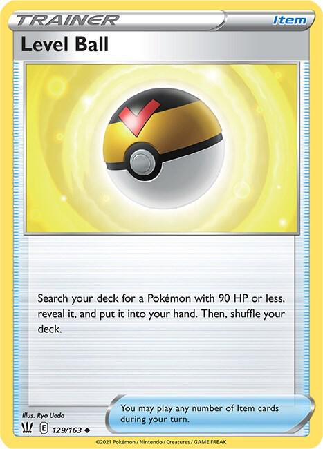 Level Ball 129/163 Uncommon Battle Styles Pokémon card