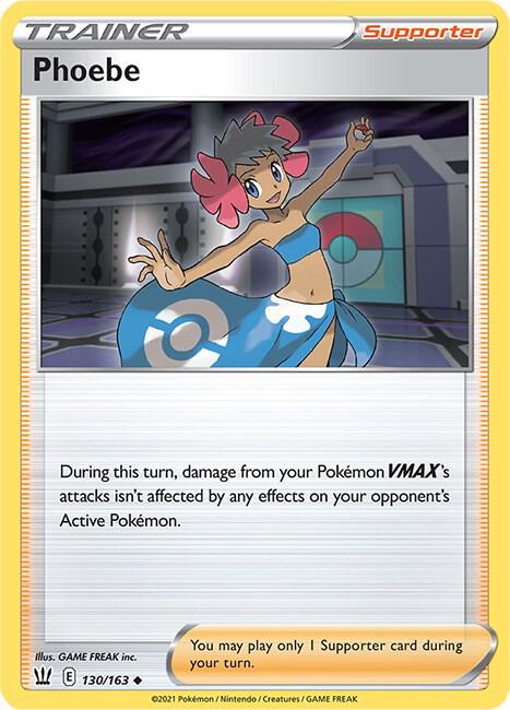Phoebe 130/163 Uncommon Battle Styles Pokémon card