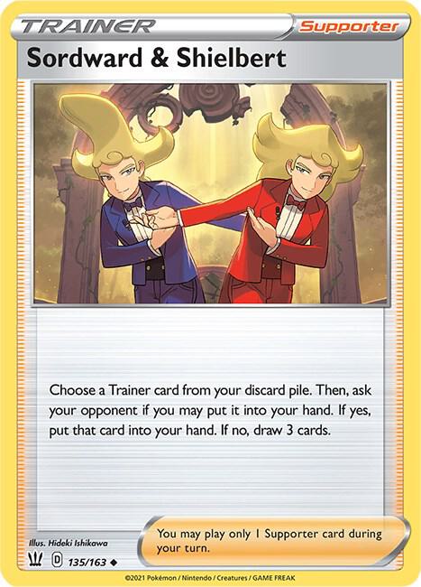Sordward & Shielbert 135/163 Uncommon Battle Styles Pokémon card
