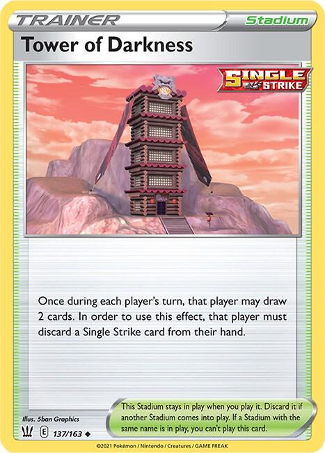 Tower of Darkness 137/163 Uncommon Battle Styles Pokémon card