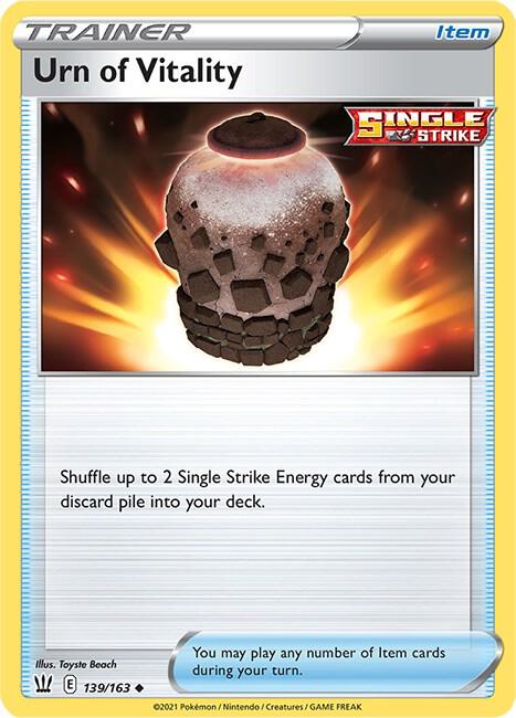 Urn of Vitality 139/163 Uncommon Battle Styles Pokémon card